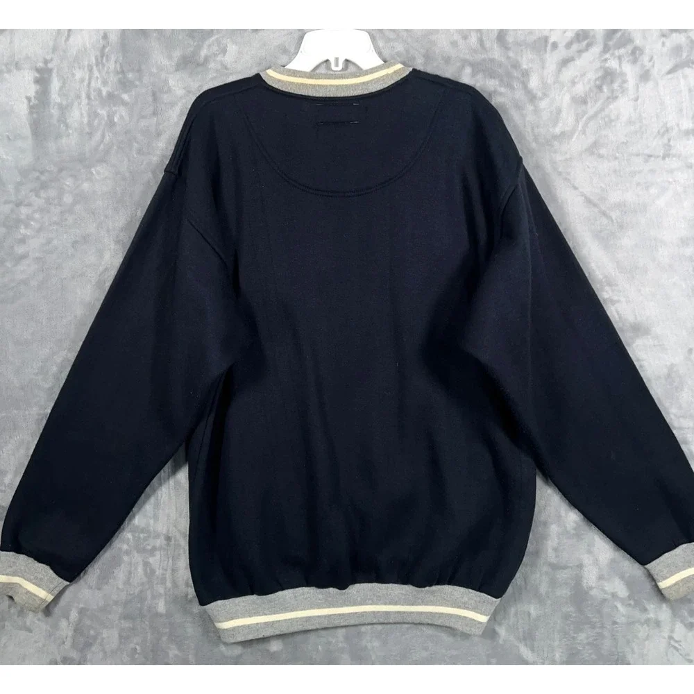 Vintage Adidas New York Yankees Sweatshirt Mens Large Navy Blue VTG 90s Crewneck